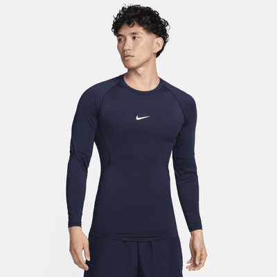 Nike Pro 男款 Dri-FIT 緊身長袖健身上衣