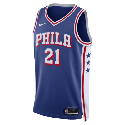 Ανδρική φανέλα Nike Dri-FIT NBA Swingman Joel Embiid Φιλαδέλφεια 76ερς 2023/24 Icon Edition