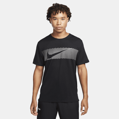 Playera de correr de manga corta Dri-FIT UV para hombre Nike Miler Flash