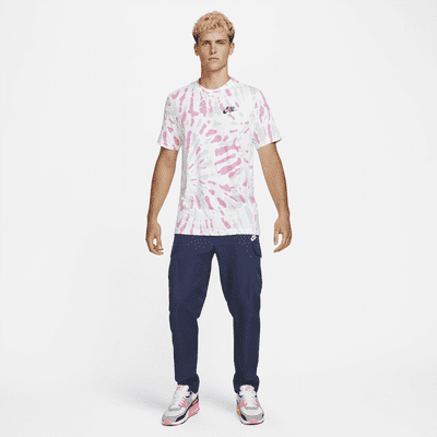 Nike Sportswear Men's Black Light Tie-Dye T-Shirt