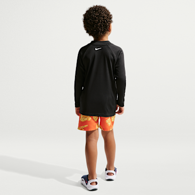 Playera de manga larga para niños talla pequeña Nike Swim Hydroguard