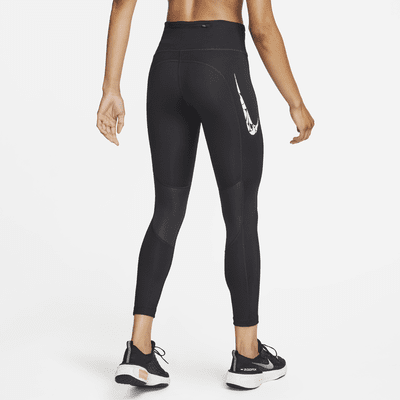 Leggings de correr de tiro medio de 7/8 con bolsillos para mujer Nike Fast