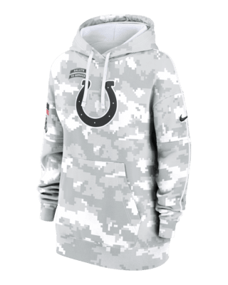 Женское худи Indianapolis Colts Salute to Service Primary Edge Club Nike NFL Pullover Hoodie