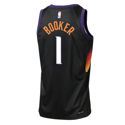 Jersey Nike de la NBA Swingman para niños talla grande Devin Booker Phoenix Suns City Edition