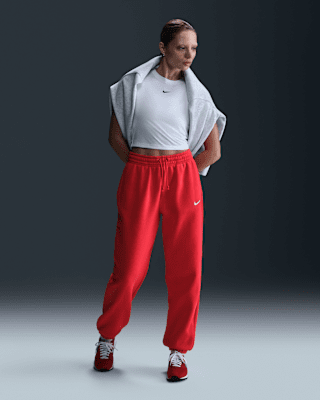 Женские  Nike Sportswear Phoenix Fleece High-Waisted Oversized Sweatpants