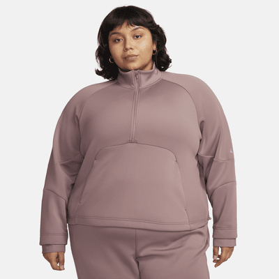 Top de entrenamiento de medio cierre para mujer (talla grande) Nike Dri-FIT Prima