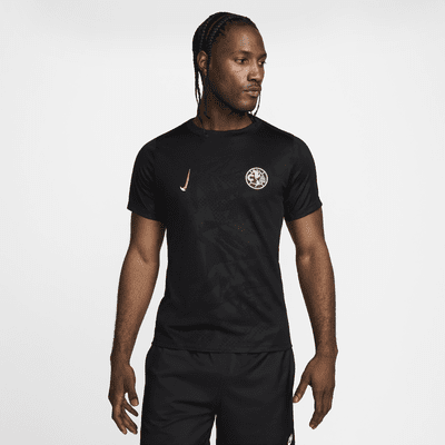 Playera de fútbol Nike Dri-FIT para antes del partido para hombre Club América Academy Pro Third