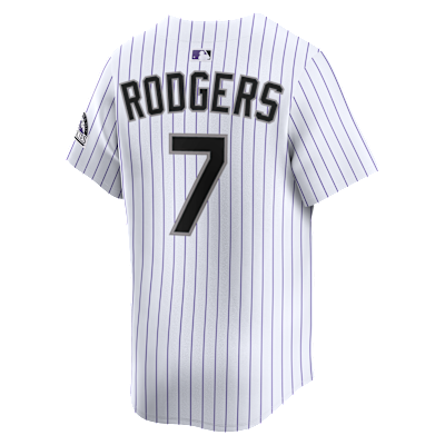 Jersey Nike Dri-FIT ADV de la MLB Limited para hombre Brendan Rodgers Colorado Rockies