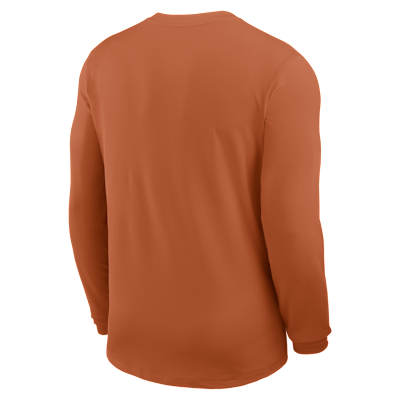 Texas Sideline Coach Men's Nike Dri-FIT College Long-Sleeve Top