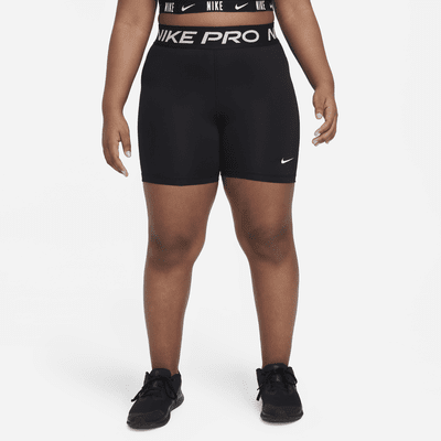 Nike Pro Big Kids' (Girls') Dri-FIT 5" Shorts (Extended Size)