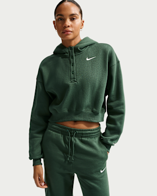 Nike Sportswear Phoenix Fleece Women's Oversized Cropped Henley Hoodie