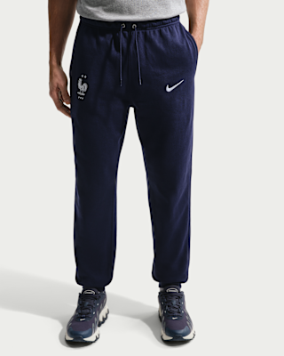 Pantalon Fit Molleton FFF – Collection Officielle Equipe De France De Football – 100% Coton, Logo Brodé