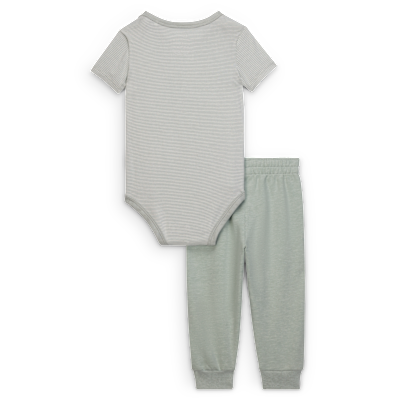 Nike Baby (0-6M) Striped Bodysuit and Joggers Set