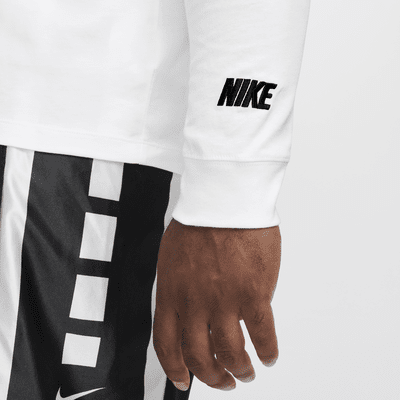 Camisola de basquetebol de manga comprida Nike para homem