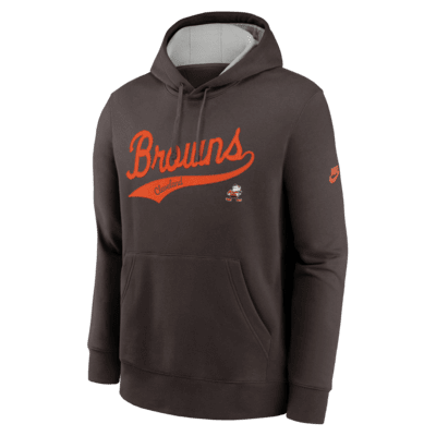 Cleveland Browns Rewind Club Logo Men's Nike NFL Pullover Hoodie