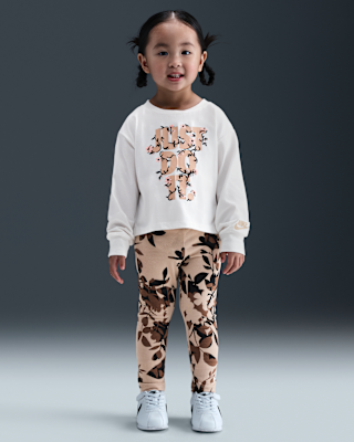 Детская футболка Nike Toddler Printed Club Long Sleeve and Leggings Set
