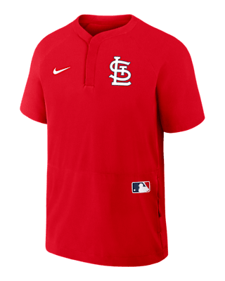 Мужские шорты St. Louis Cardinals Authentic Collection Nike MLB Short-Sleeve Windshirt