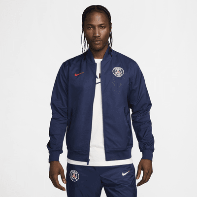 Paris Saint-Germain Sport Essentials Nike ongevoerd geweven voetbalbomberjack voor heren