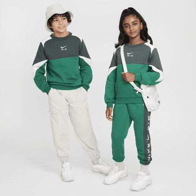 Nike Air-sweatshirt med rund hals til større børn