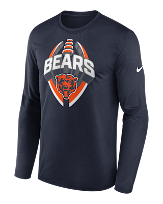 Мужская футболка Chicago Bears Legend Icon Nike Dri-FIT NFL Long-Sleeve