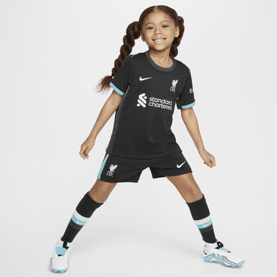 Liverpool FC 2024/25 Stadium Away Nike Football Replica-sæt i tre dele til mindre børn