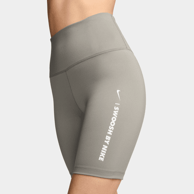 Nike One bikeshorts met hoge taille voor dames (18 cm)