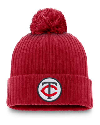 Мужские  Minnesota Twins Cooperstown Peak Nike MLB Cuffed Pom Beanie