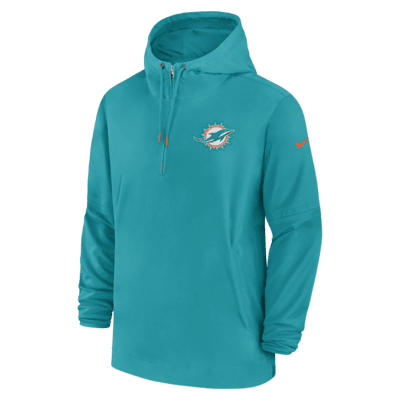 Miami Dolphins Sideline Men’s Nike NFL 1/2-Zip Hooded Jacket