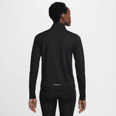 Nike Swoosh Dri-FIT-Midlayer-Laufoberteil mit Viertelreißverschluss (Damen)