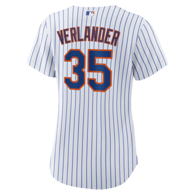 MLB New York Mets (Justin Verlander) Women's Replica Baseball Jersey.