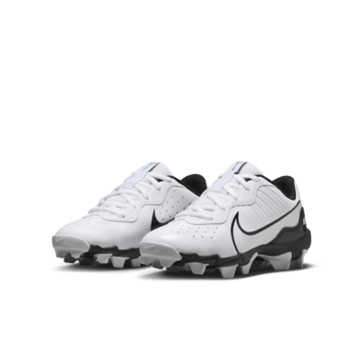 NIKE Baseball Cleats Youth Size 6Y Black & White, #AO7583-003