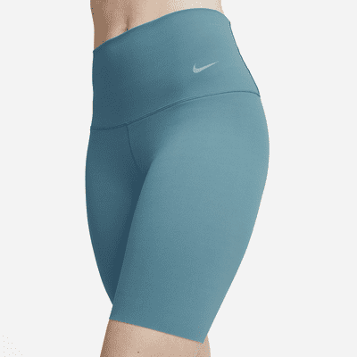 Shorts de ciclista de cintura alta de 20 cm con soporte suave para mujer Nike Zenvy