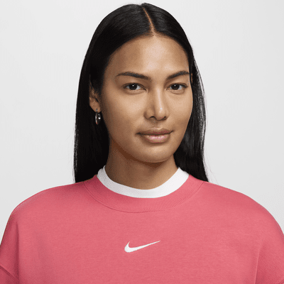 Damska bluza dresowa z półokrągłym dekoltem o kroju oversize Nike Sportswear Phoenix Fleece