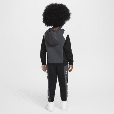 Conjunto de sudadera sin cierre y pants de tejido Fleece tamaño infantil Nike Air