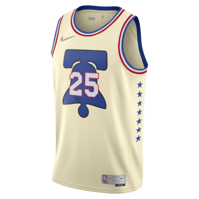 Ben Simmons 76ers Earned Edition Men's Nike NBA Swingman Jersey