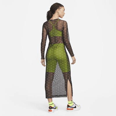 Nike Air Women's Printed Mesh Long-sleeve Dress. Nike CH