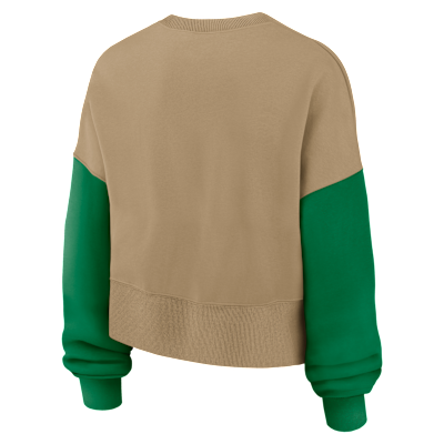 Sudadera de cuello redondo sin cierre Nike de la NFL para mujer Philadelphia Eagles Rewind Club