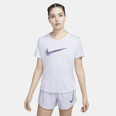 Kortærmet Nike Dri-FIT One-løbeoverdel til kvinder