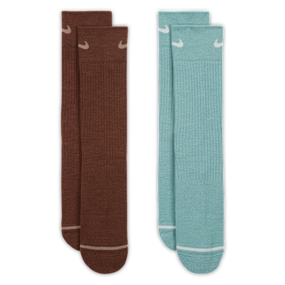 Nike Everyday Wool Cushioned Crew Socks (2 Pairs)