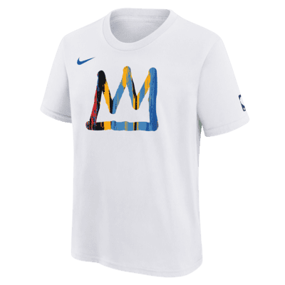 Brooklyn Nets City Edition Big Kids' (Boys') NBA Logo T-Shirt.