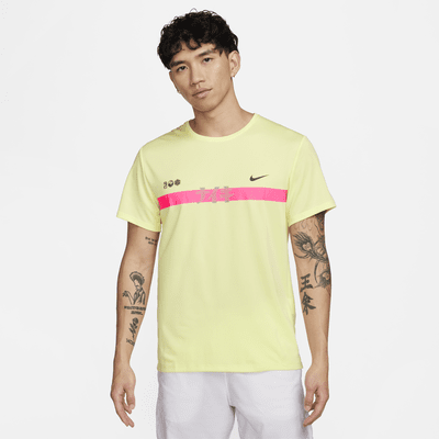 Nike yellow 2024 running top