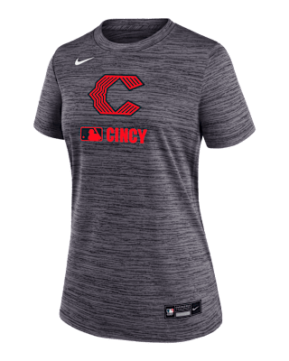 Женская футболка Cincinnati Reds Authentic Collection City Connect Velocity Nike Dri-FIT MLB