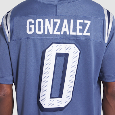 Christian Gonzalez New England Patriots Rivalries Collection Men's Nike Dri-FIT NFL Limited Jersey