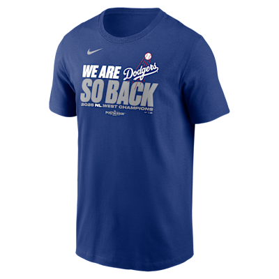 Los Angeles Dodgers 2025 National League West Champions Men's Nike MLB T-Shirt