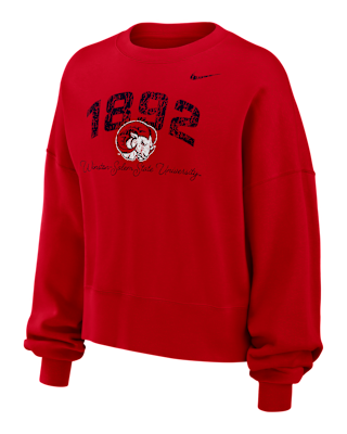 Женский свитшот Nike College Phoenix Fleece (Winston-Salem State University) Crew-Neck