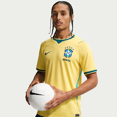 Brazil 2026 Stadium Home Men's Nike Dri-FIT Soccer Replica Jersey from Nike - $100
