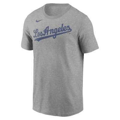 LOS ANGELES DODGERS' BELLINGER#35 BLUE GRAY T-SHIRT'