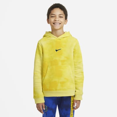 boys yellow nike hoodie