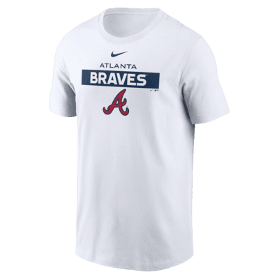 White Atlanta Braves Short Sleeve T-Shirt - GBNY