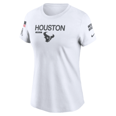 Playera Nike de la NFL para mujer Houston Texans Salute to Service Legend